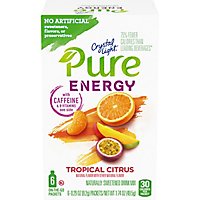 Crystal Light Pure Energy Tropical Citrus Powdered Drink Mix On the Go Packets - 6 Count - Image 3