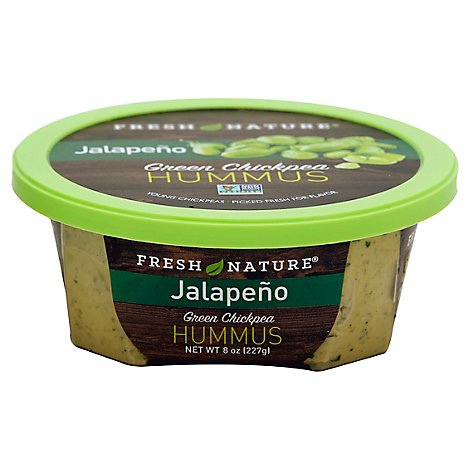 Fresh Nature Hummus Jalapeno Green Chickpea - 8 Oz