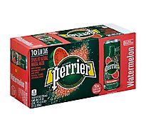 Perrier Watermelon Flavored Carbonated Mineral Water Slim Cans - 10-8.45 Fl. Oz.
