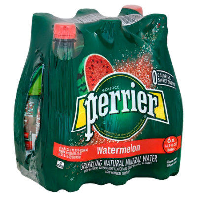 Perrier Carbonated Mineral Water Watermelon Flavor 616.9 Fl. Oz. Vons