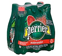 Perrier Carbonated Mineral Water Watermelon Flavor - 6-16.9 Fl. Oz.