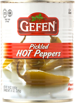 Gefen Vegetable Pickled Hot Peppers - 17.5 Oz