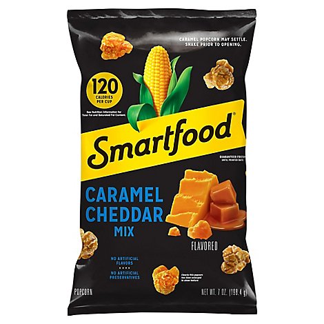 Smartfood Popcorn Caramel & Cheddar Mix - 7 Oz