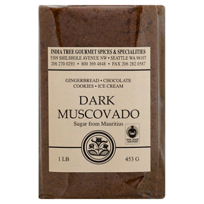 India Tree Dark Muskovado Sugar - 16 Oz - Image 1