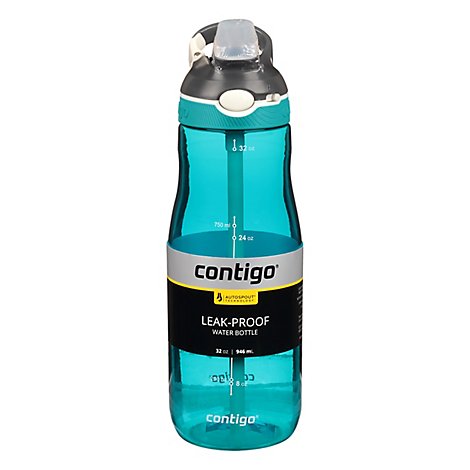 How many cups of water in a contigo water bottle Contigo Water Bottle Autospout Ashland 32 Ounce Each Albertsons