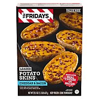 TGI Fridays Loaded Cheddar & Bacon Potato Skins Value Size Frozen Snacks Box - 22.3 Oz - Image 5