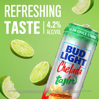 Bud Light Chelada Tajin Chile Limon Beer Tall Can -  25 Fl. Oz. - Image 3