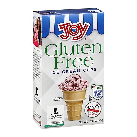 Joy Ice Cream Cups Gluten Free 12 Count - 1.75 Oz