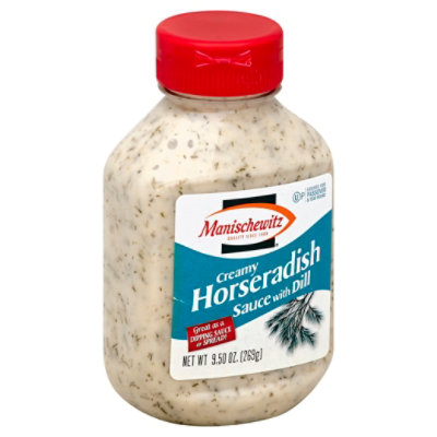 Manischewitz Creamy Horseradish Sauce With Dill 9.5 Oz Randalls