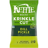 Kettle Krinkle Cut Potato Chips Dill Pickle - 8.5 Oz - Image 2