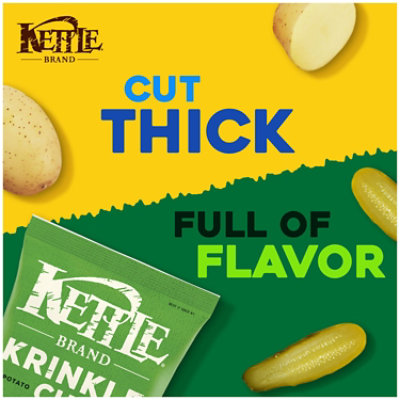 Kettle Brand Krinkle Cut Dill Pickle Kettle Potato Chips - 8.5 Oz - Image 3