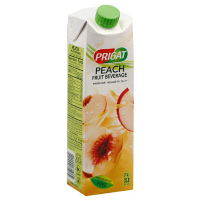 Prigat Peach Fruit Beverage - 1 Liter - Albertsons