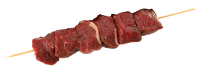 Meat Counter Kabobs Beef Choice Beef Marinated Service Case 1 Count - 0.75 LB
