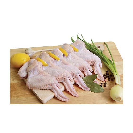 Meat Service Counter ROCKY Chicken Wings Marinated Contains 7% Solution - 1.00 LB
