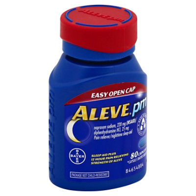 Aleve PM Naproxen Sodium Tablets 220mg Pain Reliever/Nighttime Sleep-Aid - 80 Count - Image 1