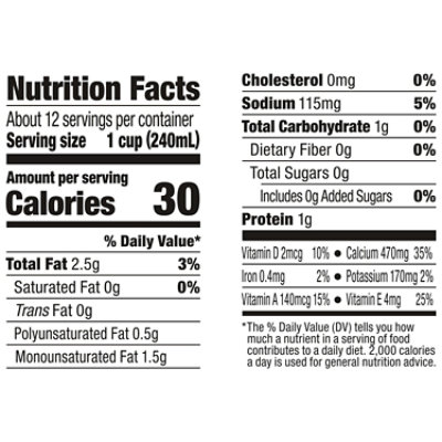 Silk Unsweetened Vanilla Almond Milk - 96 Fl. Oz. - Image 4