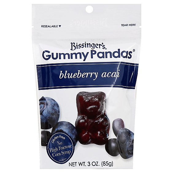 Bissingers Blueberry Acai Gummy Pandas - 3 Oz