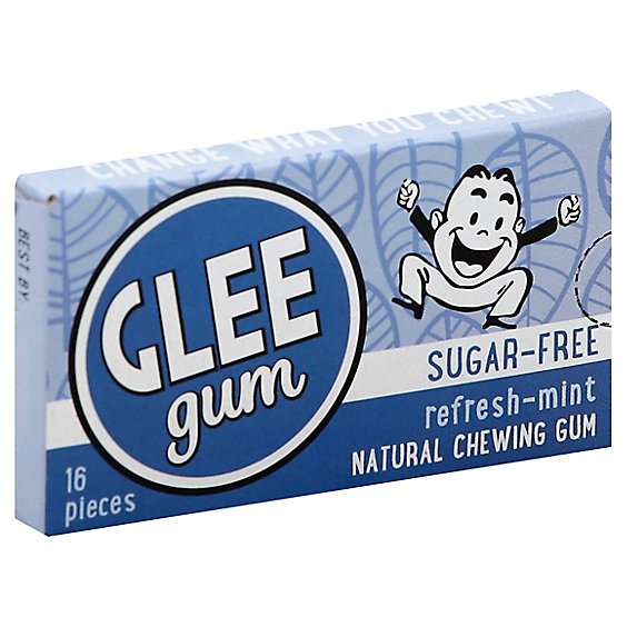 Glee Gum Chewing Gum Refresh Mint Sugar Free - 16 Piece
