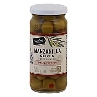 Signature SELECT Olives Manzanilla Stuffed With Pimiento - 5 Oz - Image 2