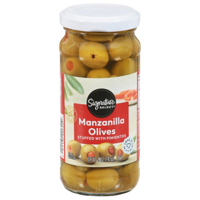 Signature SELECT Olives Manzanilla Stuffed With Pimiento - 5 Oz - Image 1