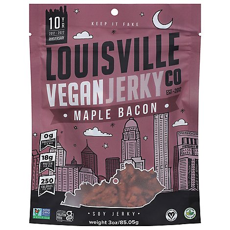 Louisville Maple Bacon Vegan Jerky - 3 Oz