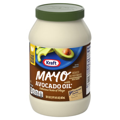 Kraft Mayo with Avocado Oil Reduced Fat Mayonnaise Jar - 30 Fl. Oz. - Image 5