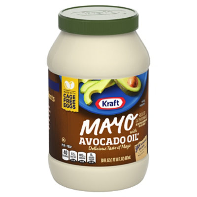 Kraft Mayo with Avocado Oil Reduced Fat Mayonnaise Jar - 30 Fl. Oz. - Image 3