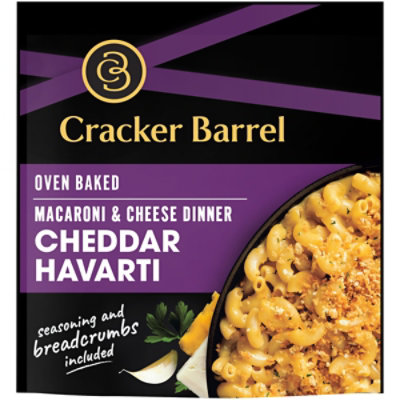 Cracker Barrel Cheddar Havarti Oven Baked Macaroni & Cheese Dinner Pouch - 12.3 Oz