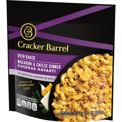 Cracker Barrel Cheddar Havarti Oven Baked Macaroni & Cheese Dinner Pouch - 12.3 Oz - Image 4