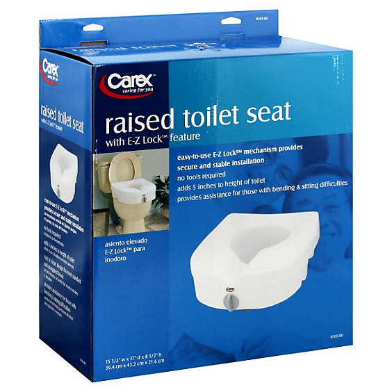 Carex E-Z Lock Toilet Seat - Each