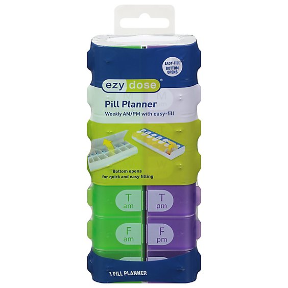 Easy Fill Organizer Am PM - 1 Count