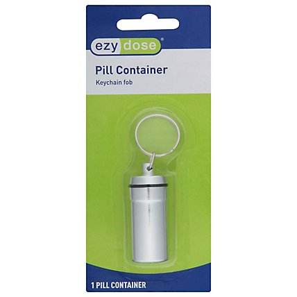 Deluxe Metal Pill Fob Keychain - Each - Image 2