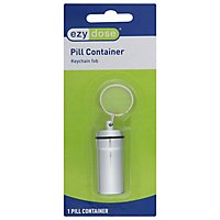 Deluxe Metal Pill Fob Keychain - Each - Image 1