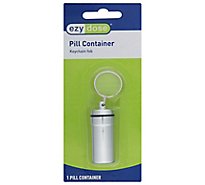 Deluxe Metal Pill Fob Keychain - Each