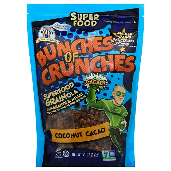 Bakery On Main Superfood Grainola Bunches of Crunches Coconut Cacao - 11 Oz
