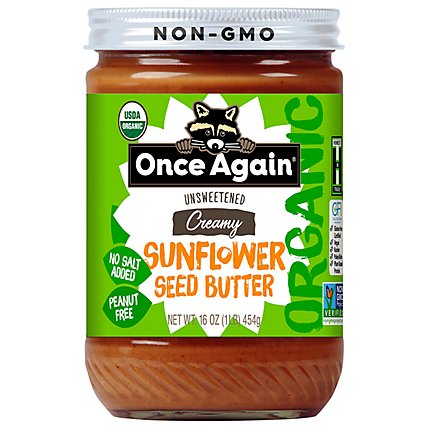 Once Again Organic Sunflower Seed Nut Butter - 16 Oz - Image 1
