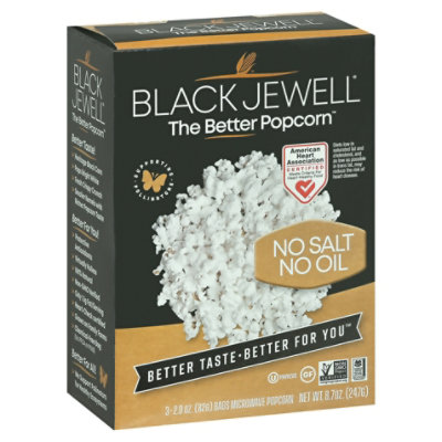 Black Jewell Popcorn Micro No Slt/Oil 3ct - 8.7 Oz - Image 1