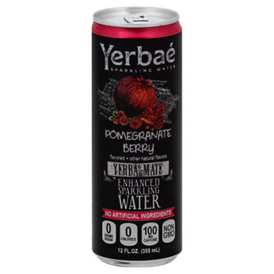 Yerbae Sparkling Water Enhanced Pomegranate Berry - 12 Fl. Oz.