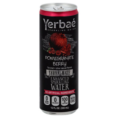 Yerbae Sparkling Water Enhanced Pomegranate Berry - 12 Fl. Oz. - Image 1