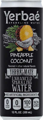 Yerbae Sparkling Water Enhanced Pineapple Coconut - 12 Fl. Oz. - Image 2