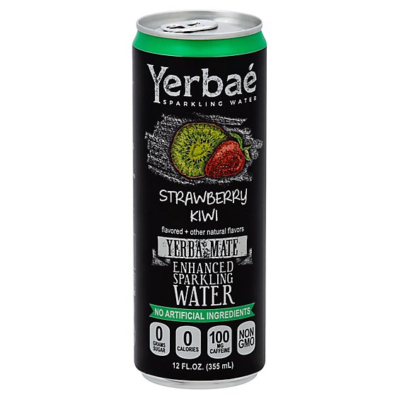 Yerbae Sparkling Water Enhanced Strawberry - 12 Fl. Oz.