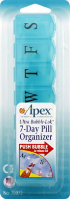 Apex 7-Day Ultra Bubble-Lok Pill Organizer - Each - Image 2