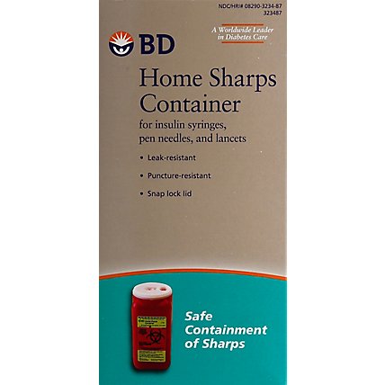 BD Home Sharps Container - Each - Image 2