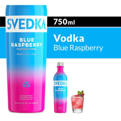 Svedka Blue Raspberry Flavored Vodka 70 Proof 750 Ml Randalls 5721