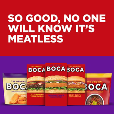 BOCA Original Vegan Chik'n Veggie Patties - 4 Count - Image 5