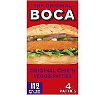 Boca Original Vegan Chiken Veggie Patties Box - 4 Count