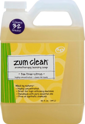 Zum Clean Laundry Soap Aromatherapy Tea Tree Citrus Jug - 32 Fl. Oz. - Image 2