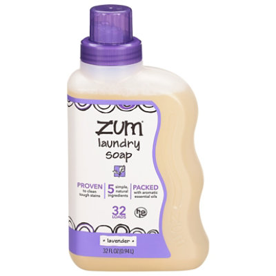 Zum Clean Laundry Soap Aromatherapy Lavender Jug - 32 Fl. Oz. - Image 3