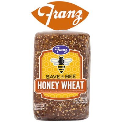 Franz Save The Bee Sandwhich Bread Honey Wheat - 24 Oz - Image 2