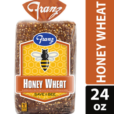 Franz Save The Bee Sandwhich Bread Honey Wheat - 24 Oz - Image 1